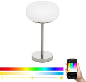 Eglo 98658 - OPTICA-C LED RGB asztali lámpa, 16W, 230V, dimmelhető