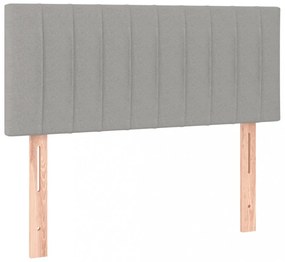világosszürke szövet LED-es fejtámla 80 x 5 x 78/88 cm