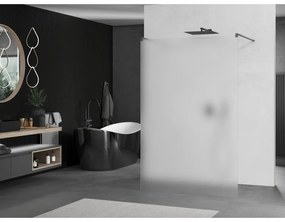 Mexen Kioto, Walk-In zuhany paraván 110 x 200 cm, 8 mm matt üveg, grafit profil, 800-110-002-66-30
