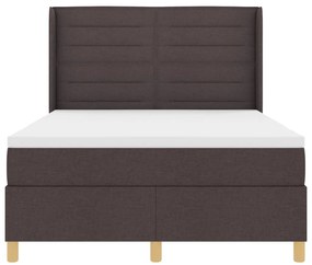 Boxspringágy Matraceval Sötétbarna 140x190 cm Szövet