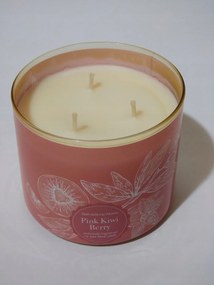 Bath &amp; Body Works – Pink kiwi berry Illatgyertya (3 kanóc) 411g