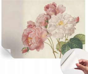 Öntapadós tapéta Divatos 3D fali ragasztóval Romantikus rózsák 208x146 cm