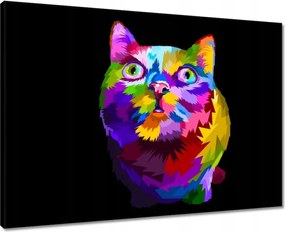 Vászonkép 70x50 Absztrakt macska