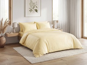 Pamut ágynemű CALMORA világossárga Ágyneműhuzat mérete: 70 x 90 cm | 140 x 220 cm