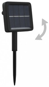 2 db 2x200 LED-es kék bel-/kültéri napelemes fényfüzér
