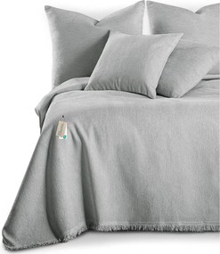 Világosszürke zsenília ágytakaró 220x240 cm Talo – Filumi