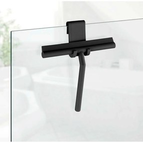 Fekete függő öntapadós fém fürdőszobai kiegészítő szett Classic – Wenko