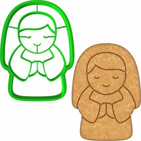 Karácsonyi Mézeskalács Forma Karácsonyra Mária 8cm