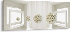 Kép - Kilátás belülre - absztrakt (120x50 cm)
