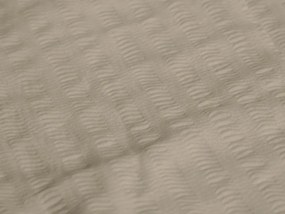 Pamut ágynemű krepp hatással LUXERA szürkésbarna szállodai zseb II. osztály Ágyneműhuzat mérete: 70 x 90 cm | 140 x 200 cm