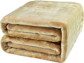 EMI világos barna színű mikroszálas takaró 150 x 200 cm