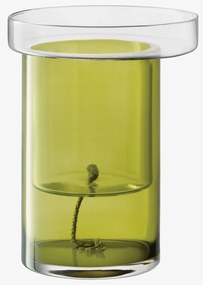 LSA International Erkélyes önöntöző virágcserép, h 35 cm, Ø26 cm, átlátszó/olíva zöld - LSA nemzetközi