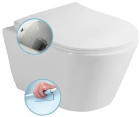 AVVA RIMLESS fali WC beépített bidézuhannyal, 35,5x53cm