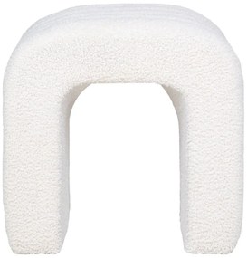 Fehér buklé puff Colma – House Nordic