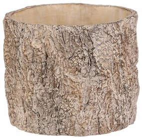 Virágcsomagolás fa kérget utánzó, 21 x 21 x 17 cm,beton, 21 cm