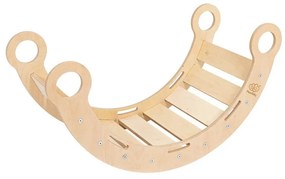 Natúr színű borovi fenyő hinta 39x75x38 cm Montessori – Meowbaby