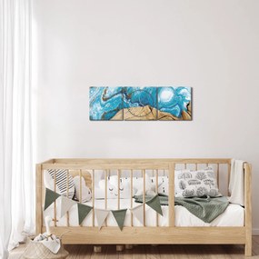 Kép - Fa (órával) (90x30 cm)