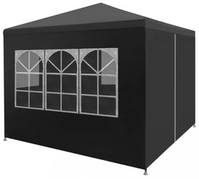antracitszürke partisátor 3 x 3 m