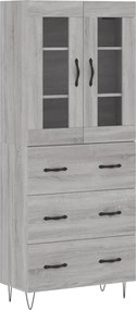 vidaXL szürke sonoma szerelt fa magasszekrény 69,5 x 34 x 180 cm