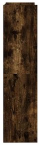 füstös tölgy színű szerelt fa cipőtartó 60x25x100 cm