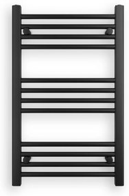 Fekete 500x800mm törölközőszárítós fürdőszobai radiátor Welland Lux | Készletről | Gyors kiszállítással