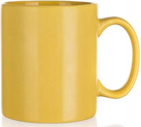 Nyomtatás Nélküli Bögre Sárga 350 ml matt kávés tea otthoni használatra