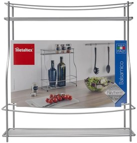 Balsamico kétszintes fűszertartó polc - Metaltex