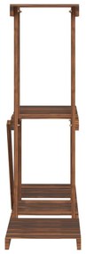 tömör fenyőfa virágtartó állvány 81 x 25 x 75,5 cm