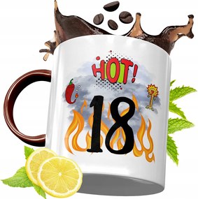 Bordó Bögre 18. Születésnapra Ajándék fényképes nyomtatással