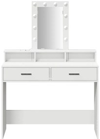 Pipereasztal Fehér MDF 100 x 41 x 140 cm Pipereasztal