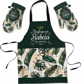 Konyhai Kötény Szett Konyhai Kesztyű Nagymama Napjára Ajándék