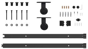 Csúszó Ajtó ORKDAL Barna 83 x 202 cm Fa és fém