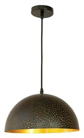 Csillár zsinóron 1xE27/60W/230V átm. 30 cm fekete