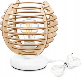 Éjjeli lámpa Loft asztali lámpa led E27 Fa