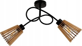 Mennyezeti lámpa csillár függeszték loft fa E27