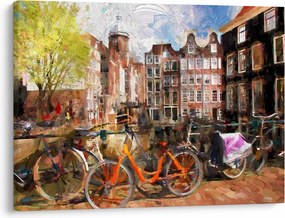 Kép - Amszterdam, festészet (70x50 cm)