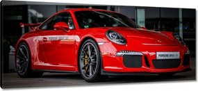 Vászonkép 100x40 Vörös Porsche