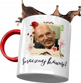 Piros Janusz Corwin Mikke bögre Ajándék Nyomtatott Fotóval