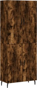 vidaXL füstös tölgy színű szerelt fa magasszekrény 69,5 x 34 x 180 cm