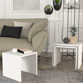 Zariel White kisasztal szett, 3 db