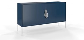 Merlin komód kék ezüst 138cm