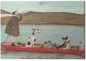 Vászonkép Sam Toft - Woofing Along on the Rinver, (30 x 40 cm)