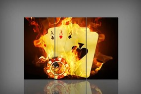 Digital Art vászonkép | 040-S Poker THREE