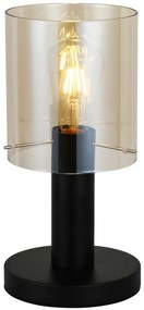 Italux ITALUX TB-5581-1-BK+AMB - Asztali lámpa SARDO 1xE27/40W/230V fekete/arany IT0626
