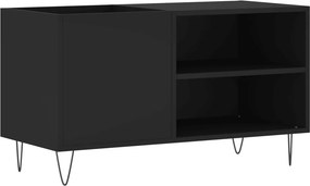 vidaXL fekete szerelt fa hanglemezszekrény 85x38x48 cm