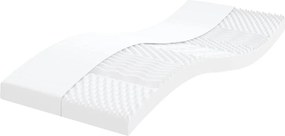 vidaXL fehér 7 zónás 20 ILD keménységű habmatrac gyerekeknek 80x160 cm