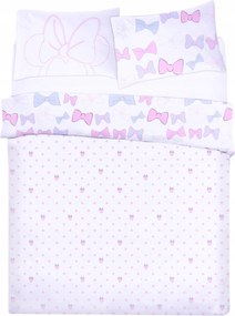 Disney Minnie egér krém-rózsaszín ágyneműhuzat, Kétoldalas 200x200cm