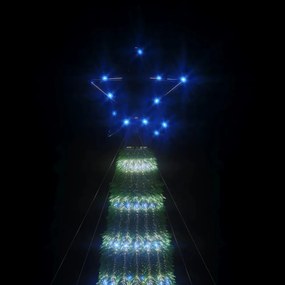 kék LED karácsonyfa 275 LED 180 cm