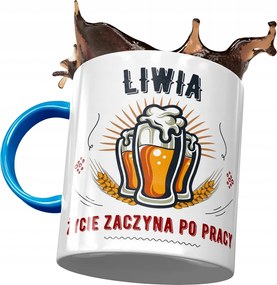 Kék Bögre Lívia Feleség Barátnő Ajándék Nyomtatott Fotóval