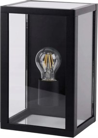 Kerti Lámpa Kültéri Fali E27 IP44 Acél Üveg Lámpabúra